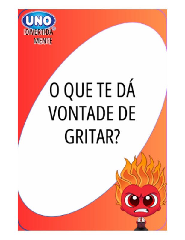 Carta 4 do UNO das Emoções