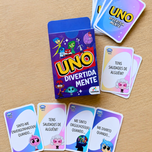 Mockup do jogo UNO das Emoções